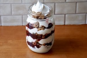 black cherry yogurt parfait