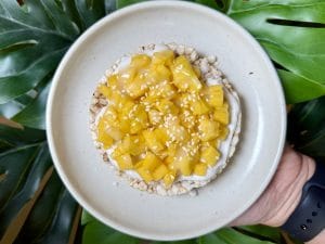 mango sticky rice cake