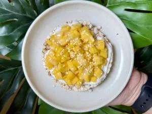 mango sticky rice cake