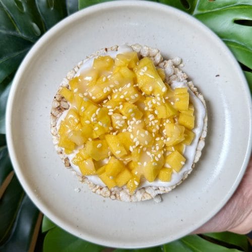 mango sticky rice cake