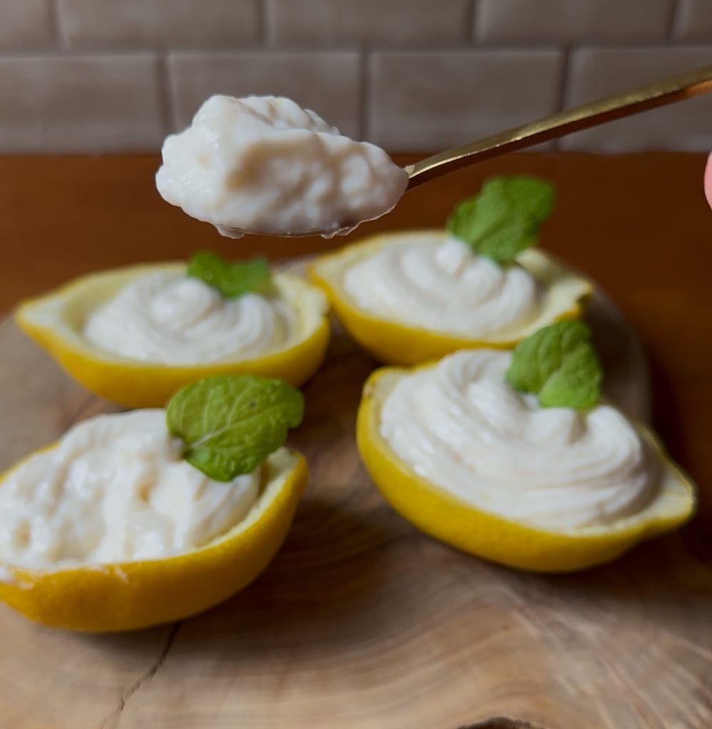 light lemon cottage cheese mousse