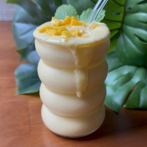 creamy mango protein smoothie