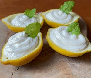 light lemon cottage cheese mousse