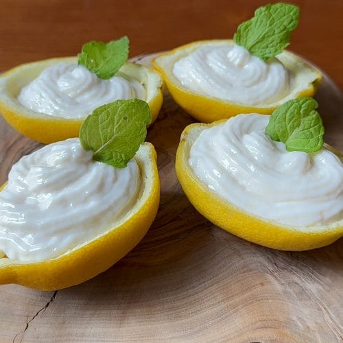light lemon cottage cheese mousse