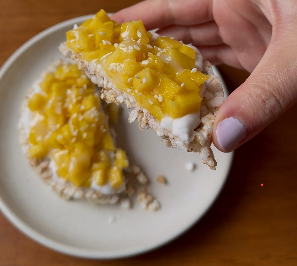 mango sticky rice cake