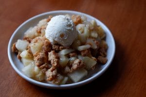 peanut butter apple cobbler