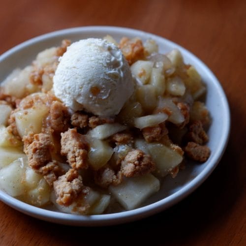 peanut butter apple cobbler