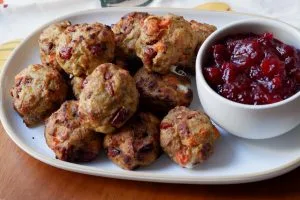 Leftover Thanksgiving Stuffing Balls