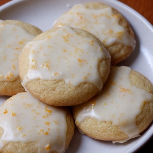 Orange Sugar Cookies with Orange Glaze
