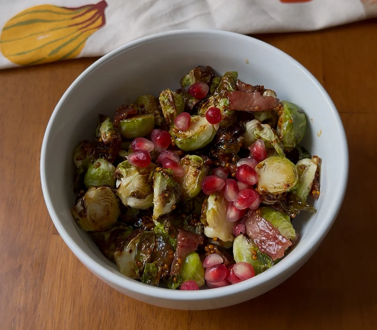 fig dijon glazed brussels sprouts
