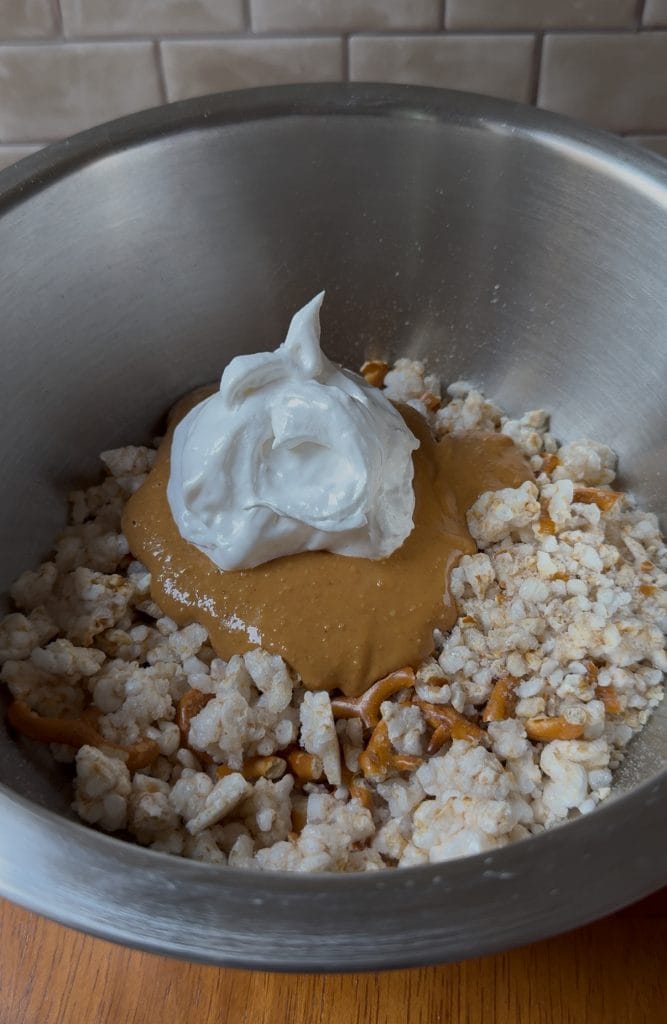 Fluffernutter Pretzel Crunch Bars