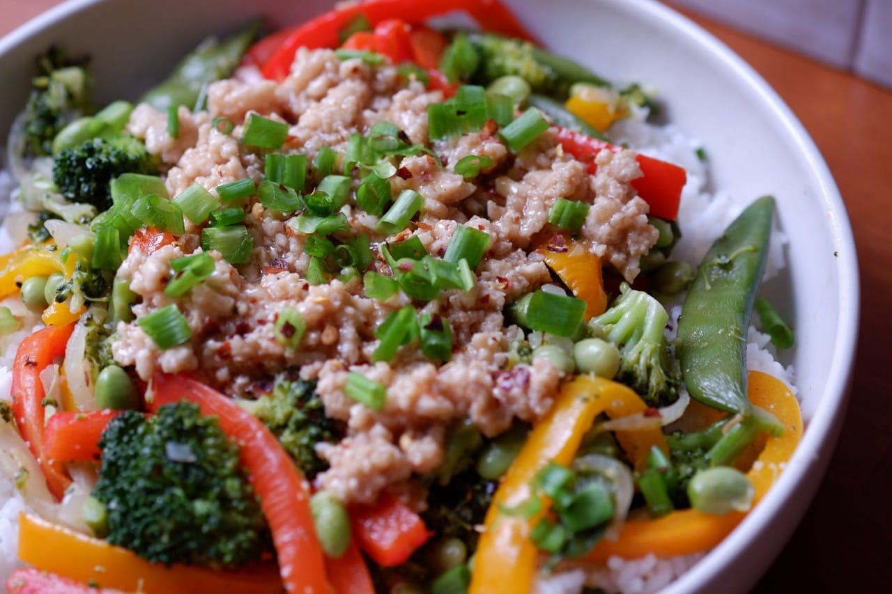 Sweet Ginger Chili Chicken Bowls