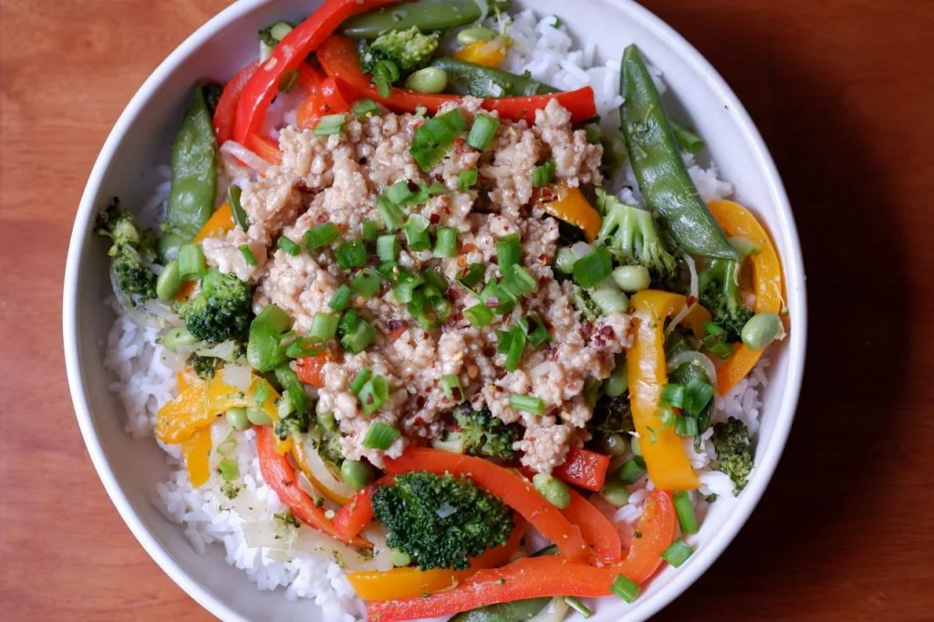Sweet Ginger Chili Chicken Bowls