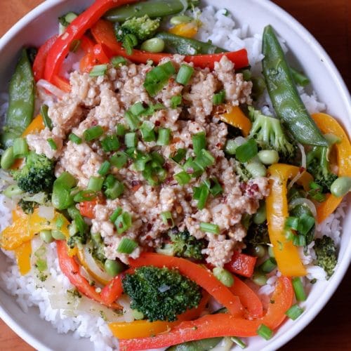 Sweet Ginger Chili Chicken Bowls