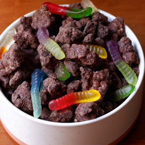 Dirt Rice Cake Muddy Buddies