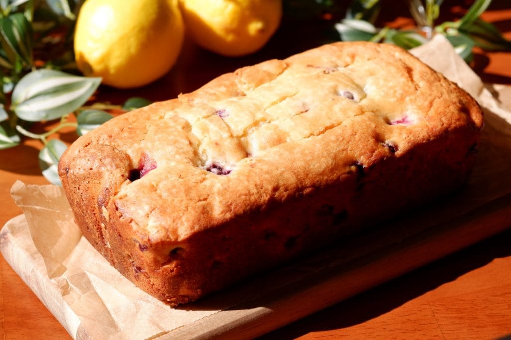 Greek Yogurt Lemon Berry Loaf Cake