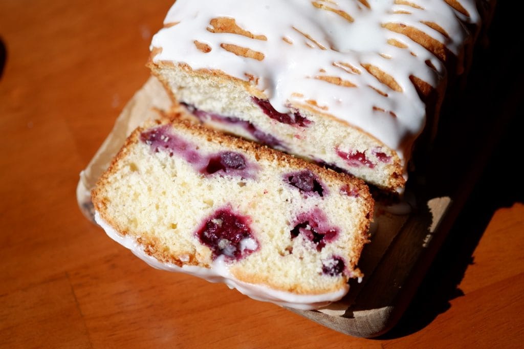 Greek Yogurt Lemon Berry Loaf Cake