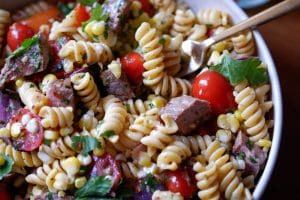 chimichurri steak pasta salad