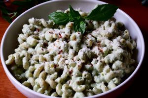 Cottage Cheese Basil Parmesan Pasta