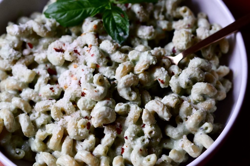Cottage Cheese Basil Parmesan Pasta