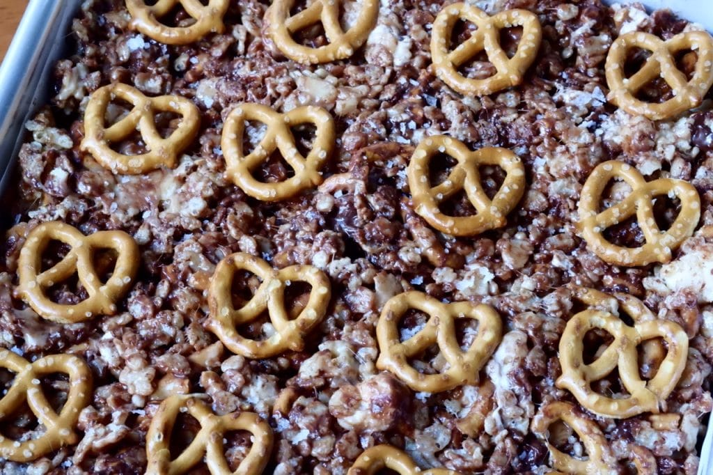 Peanut Butter Pretzel Rice Krispie Treats