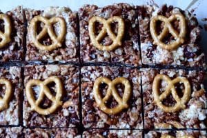 Peanut Butter Pretzel Rice Krispie Treats
