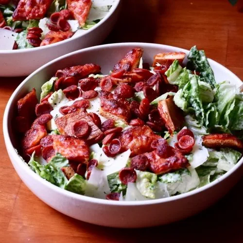 Pizza Caesar Salad