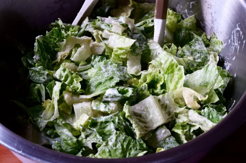 Pizza Caesar Salad