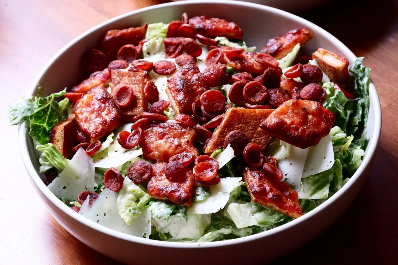 Pizza Caesar Salad