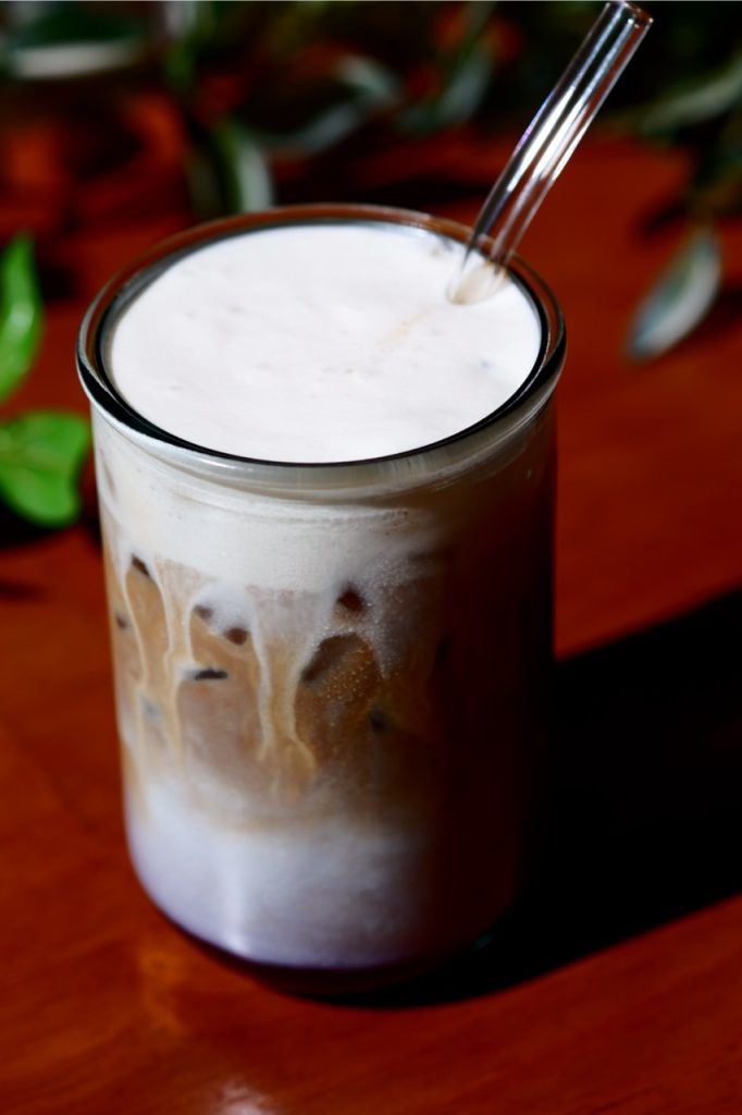 Blueberry pancakes Latte