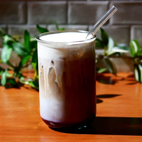 Blueberry pancakes Latte