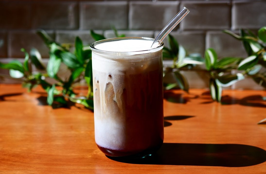 Blueberry pancakes Latte