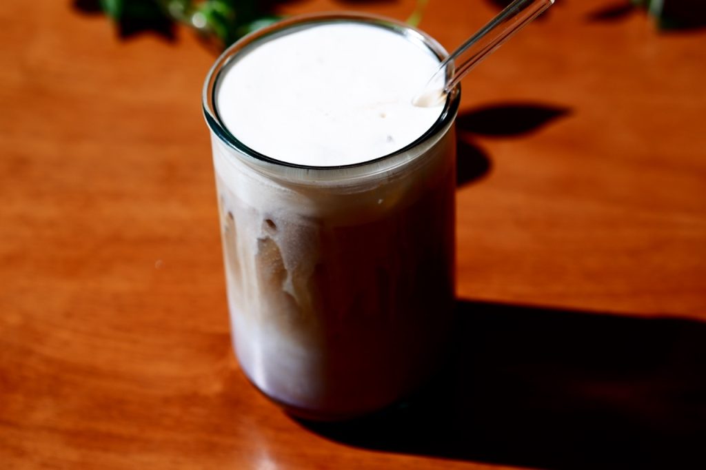 Blueberry pancakes Latte
