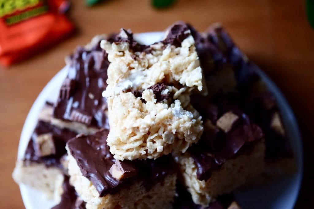 Chocolate PB Rice krispie Treats