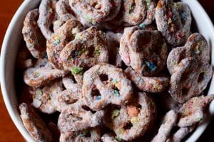 Fruity Pebbles Pretzel Muddy Buddies
