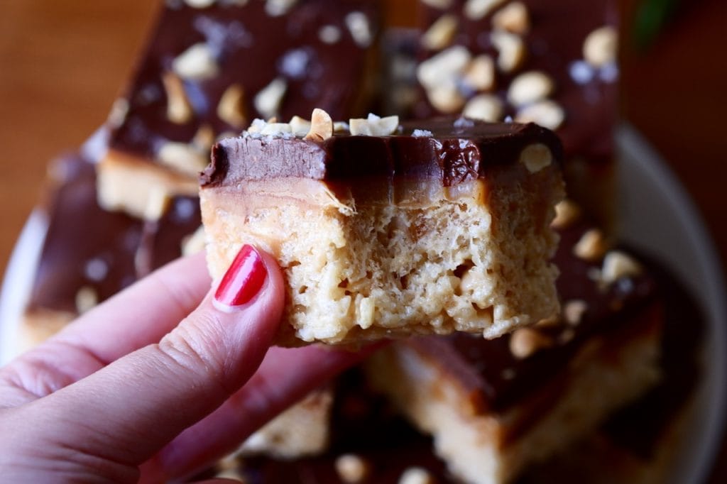 Snickers Rice Krispie Treats