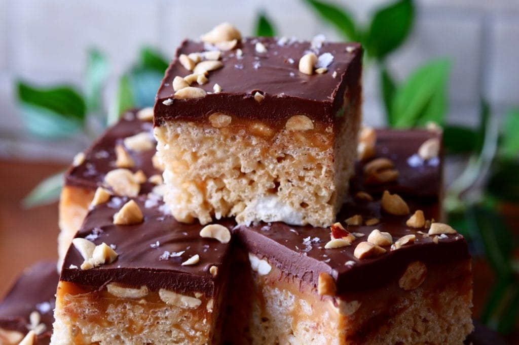 Snickers Rice Krispie Treats