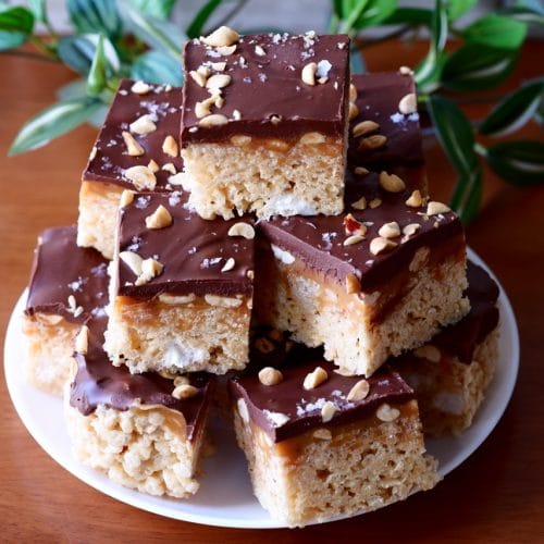 Snickers Rice Krispie Treats