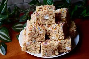 Birthday Cake Rice Krispie Treats