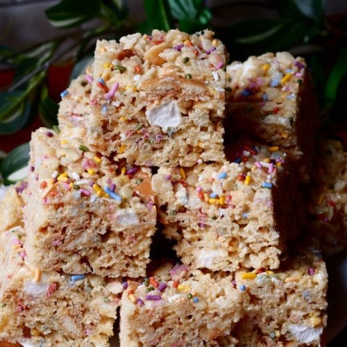 Birthday Cake Rice Krispie Treats