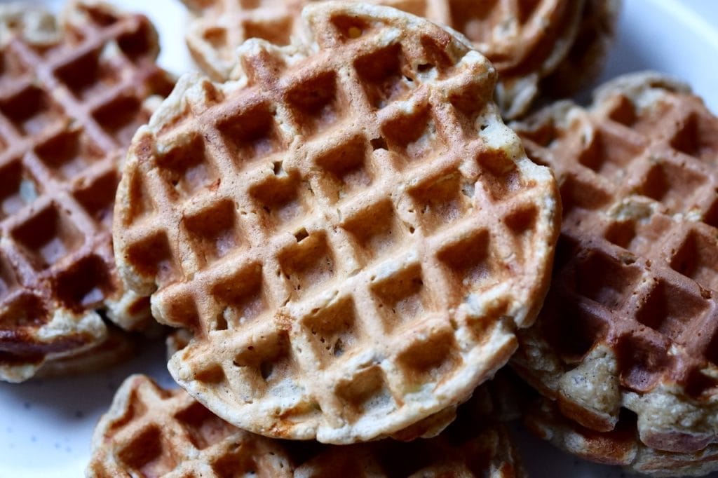 Cinnamon Apple Cottage Cheese Waffles