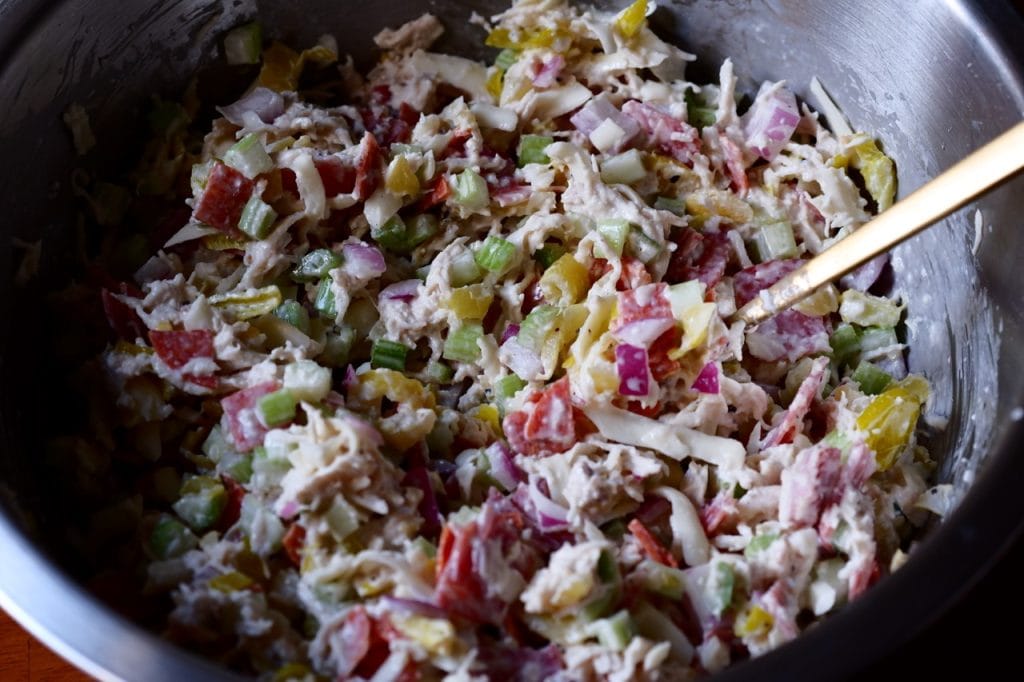 Italian Hoagie Chicken Salad