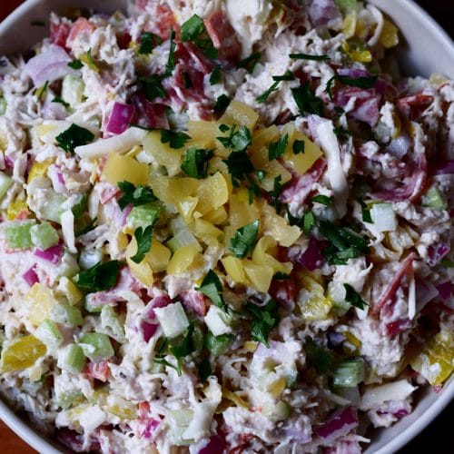 Italian Hoagie Chicken Salad