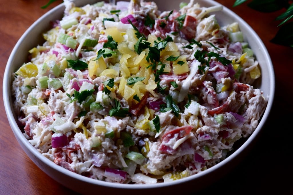 Italian Hoagie Chicken Salad