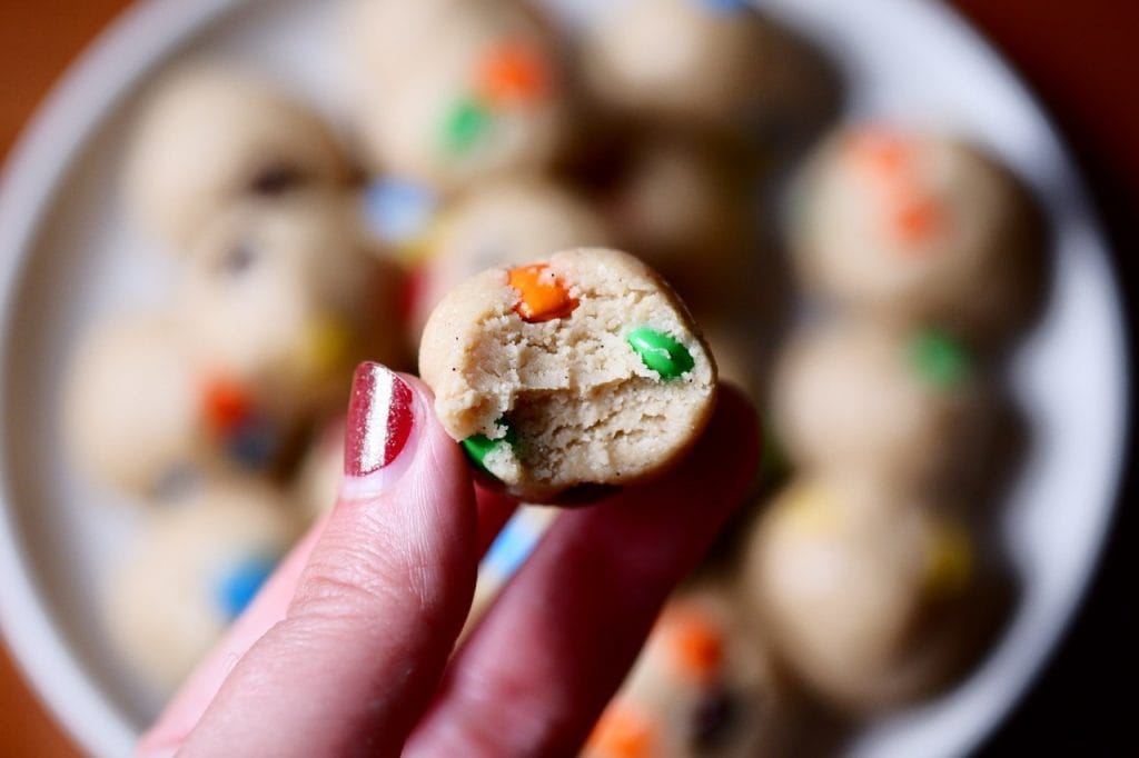 Healthy Edible M&M Cookie Dough